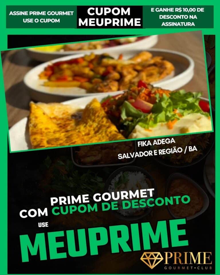 cupom Prime Gourmet Salvador