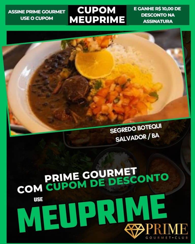 cupom Prime Gourmet Salvador