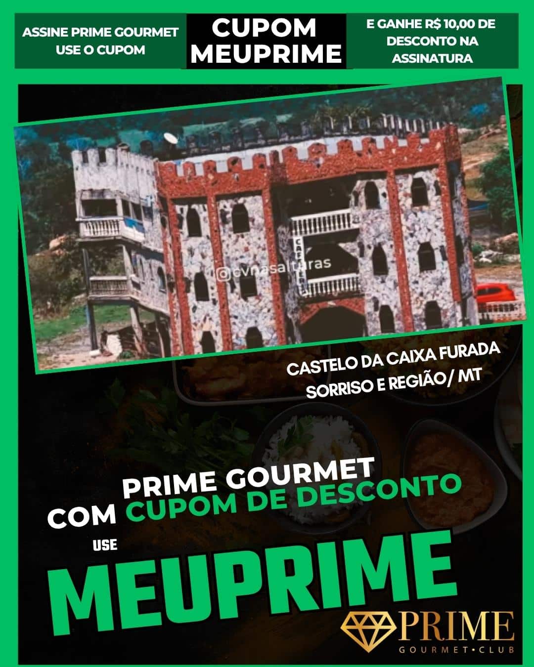 Anúncio Prime Gourmet com castelo em Sorriso MT