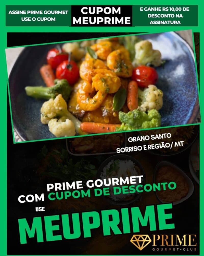 Prato gourmet com camarões e legumes coloridos