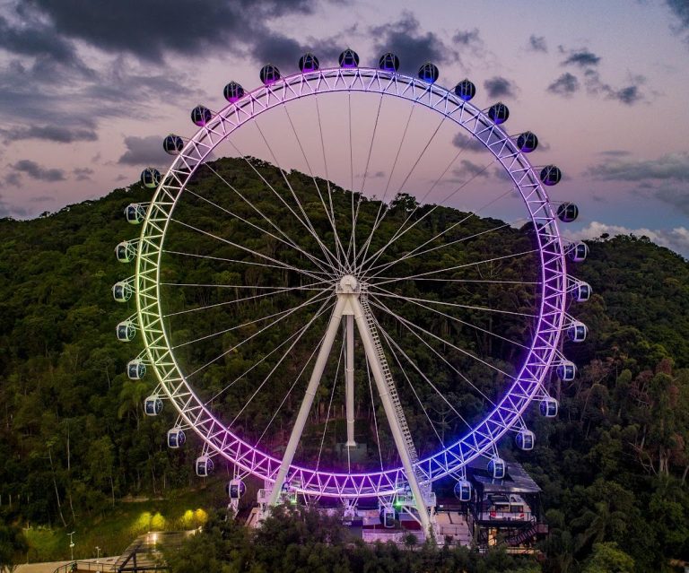 Foto real de Roda Gigante de Balneário Camboriú