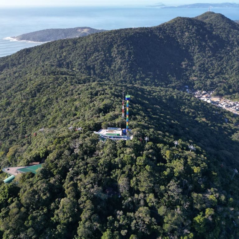 Foto real de Teleférico - Estação 2 Mata Atlântica - Parque Unipraias