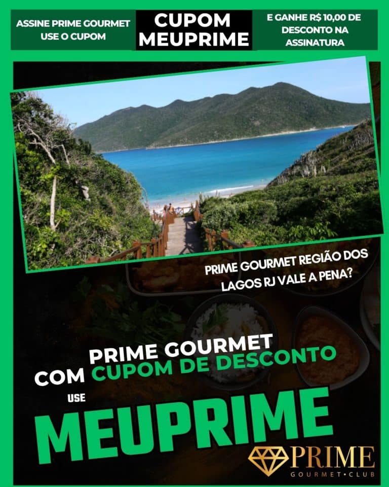 cupom prime gourmet Região dos lagos RJ
